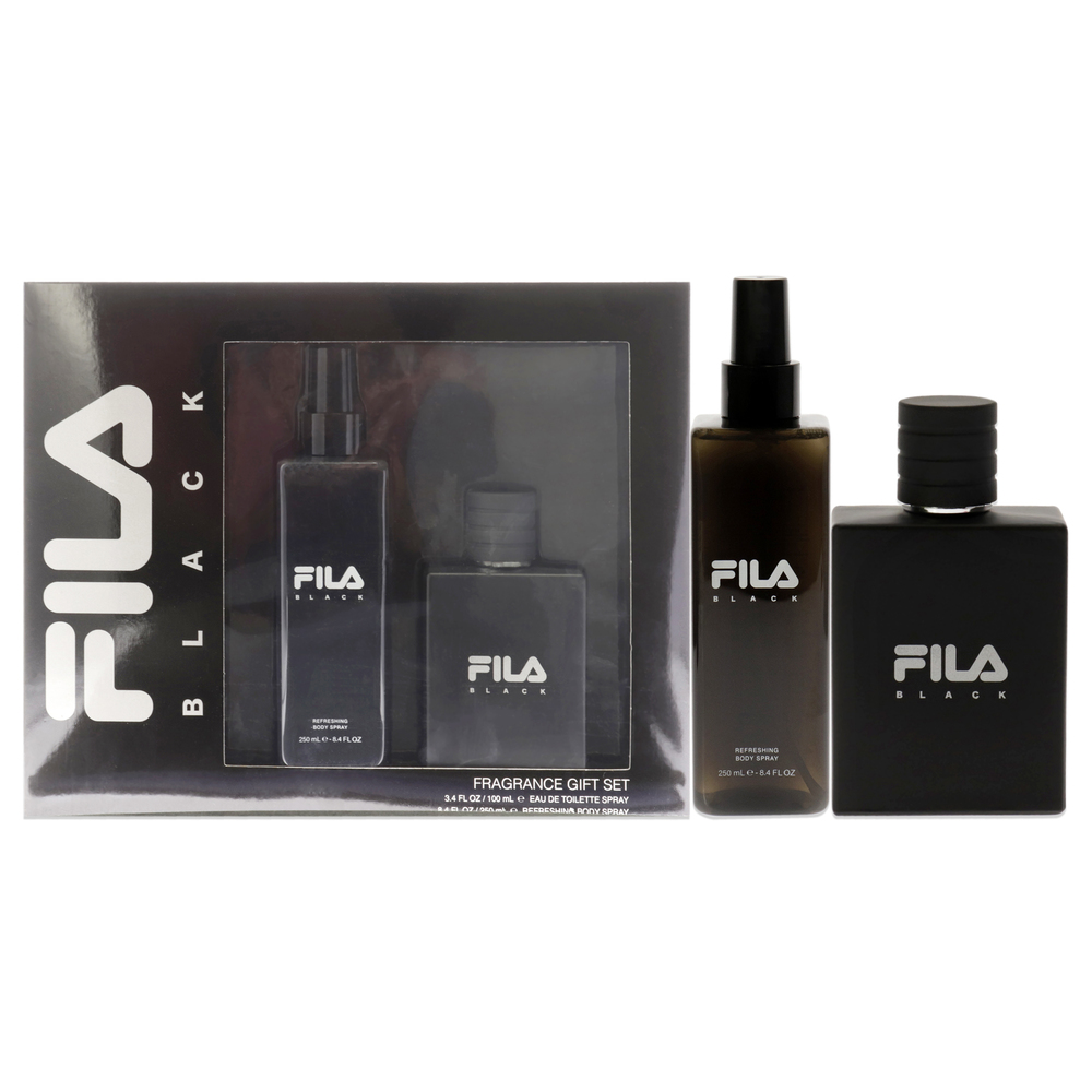 Fila Black by Fila for Men - 2 Pc Gift Set